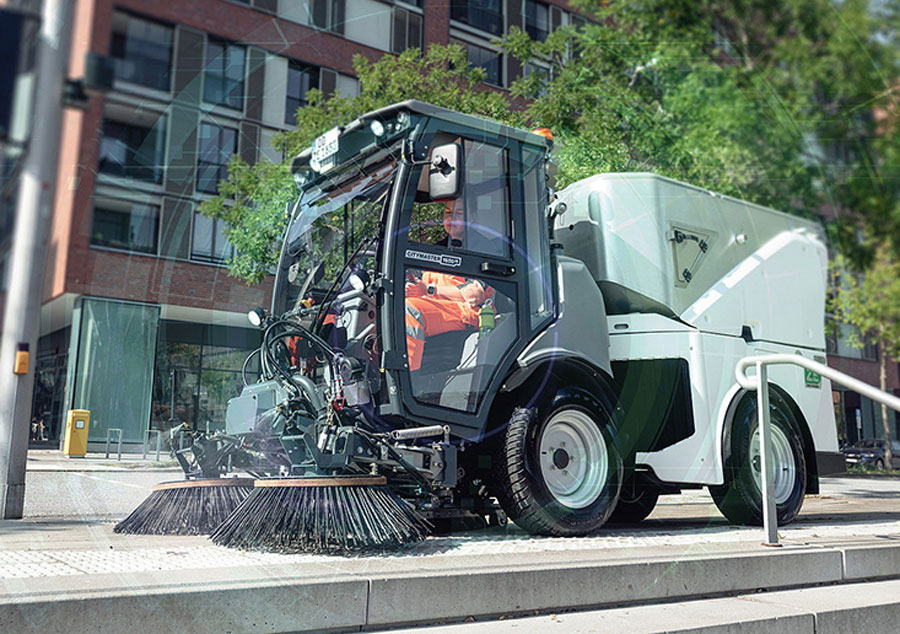 Hako Citymaster 1650 ZE för sandupptagning och gatusopning
