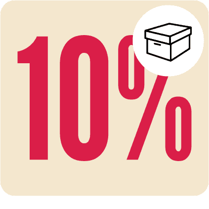 - Få 10% rabatt på utbytesdelar.