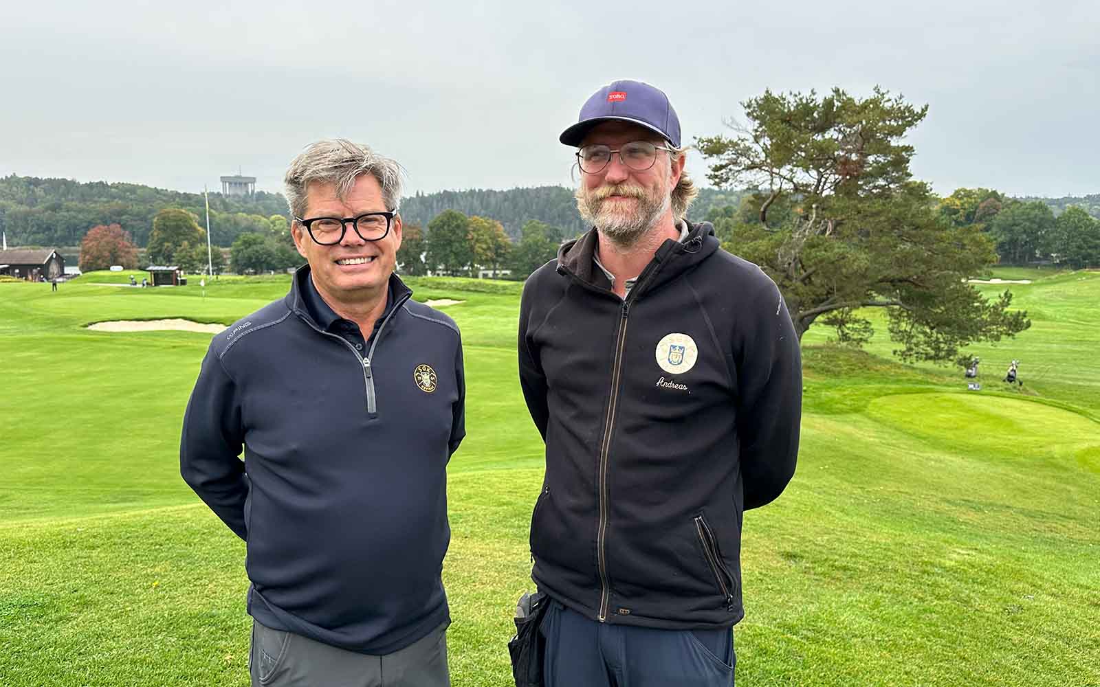 Andreas och Jonas på Stockholm Golfklubb