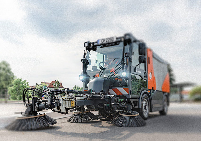 Hako Citymaster 2250 för sandupptagning och gatusopning