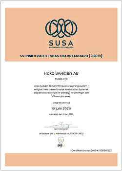 Hako Kvalitetsdiplom